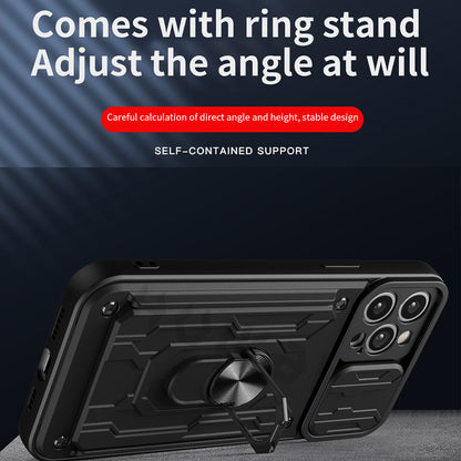 Armor iPhone Case With Card Holder and Ring Stand - Expressify