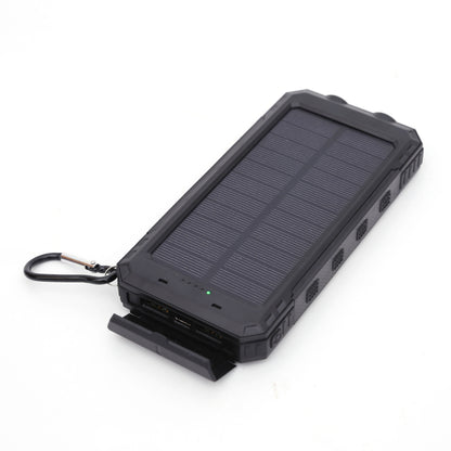 Waterproof Solar Charging Power Bank With Compass and LED Light - Expressify