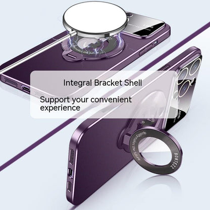 Magnetic Ring Transparent Bracket iPhone Case - Expressify