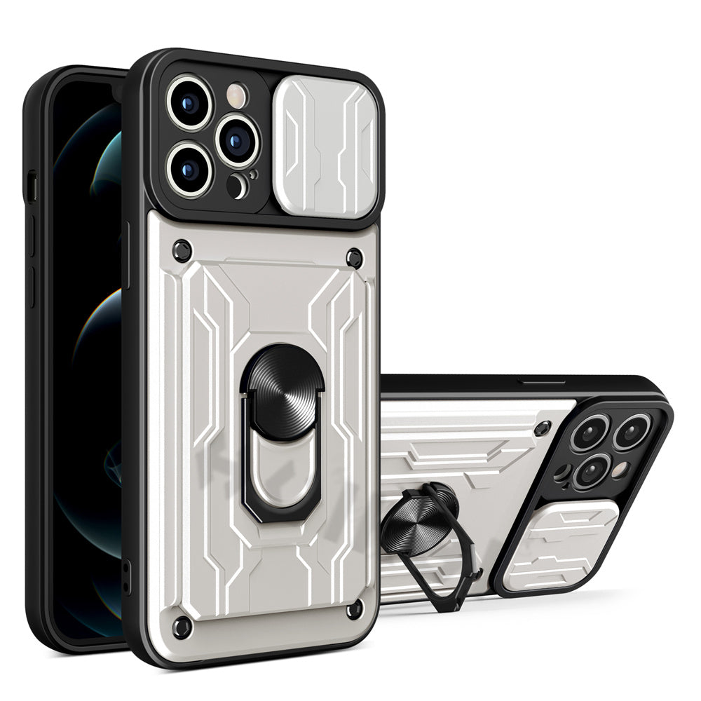 Armor iPhone Case With Card Holder and Ring Stand - Expressify