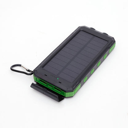 Waterproof Solar Charging Power Bank With Compass and LED Light - Expressify