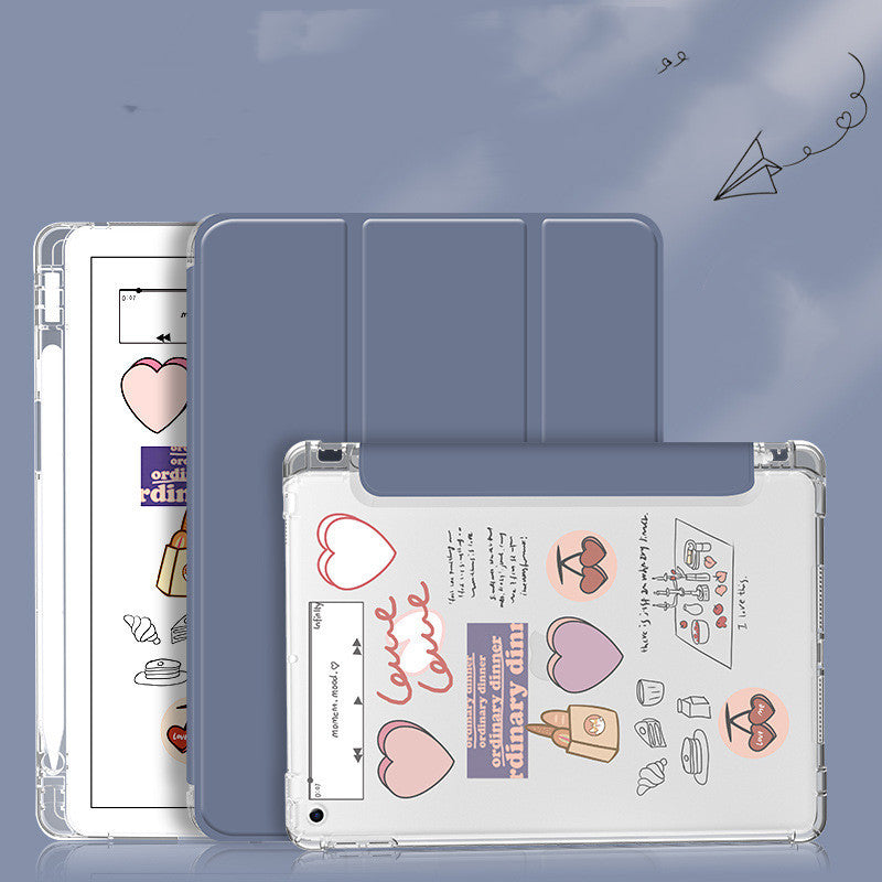 Love Cartoon Style For Apple iPad With Pen Slot - Expressify